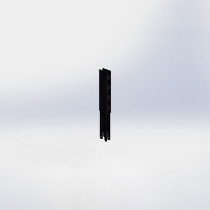 Verlengstuk - H20 x B3 x D6 cm - Zwart