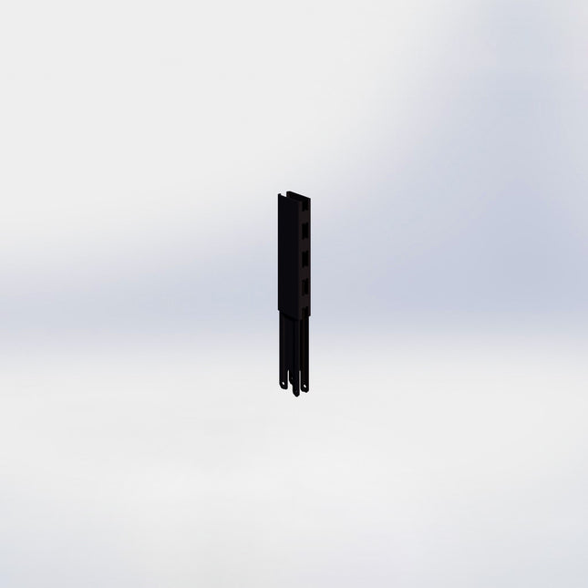 Verlengstuk - H20 x B3 x D6 cm - Zwart