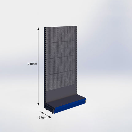 Wandstelling Perforatie Antraciet h:210/37