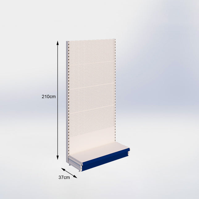 Wandstelling Perforatie Crème Wit h:210/37