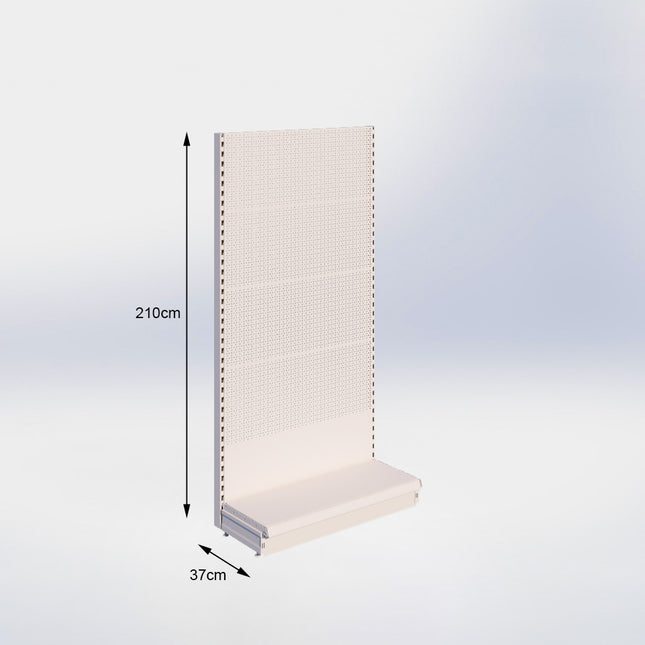 Wandstelling Perforatie Crème Wit h:210/37