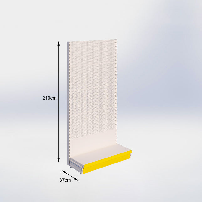 Wandstelling Perforatie Crème Wit h:210/37