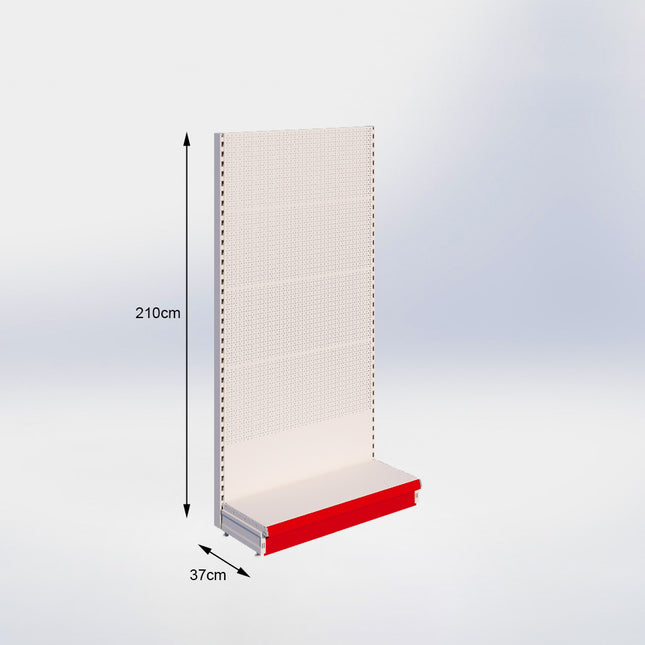 Wandstelling Perforatie Crème Wit h:210/37