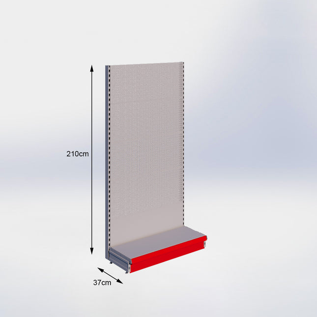 Wandstelling Perforatie Grijs h:210/37