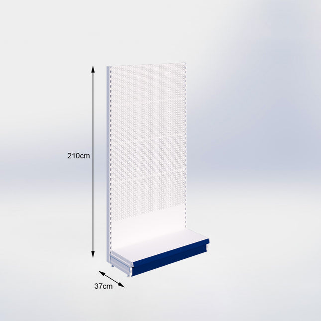 Wandstelling Perforatie Wit h:210/37