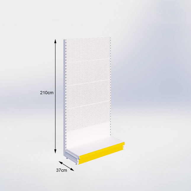 Wandstelling Perforatie Wit h:210/37