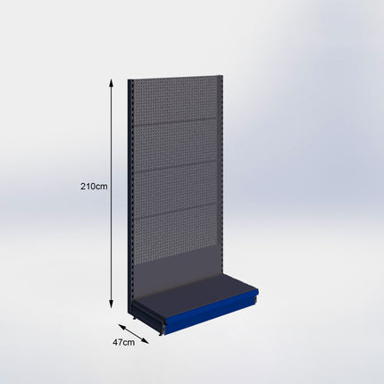 Wandstelling Perforatie Antraciet h:210/47