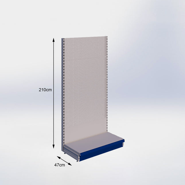 Wandstelling Perforatie Grijs h:210/47