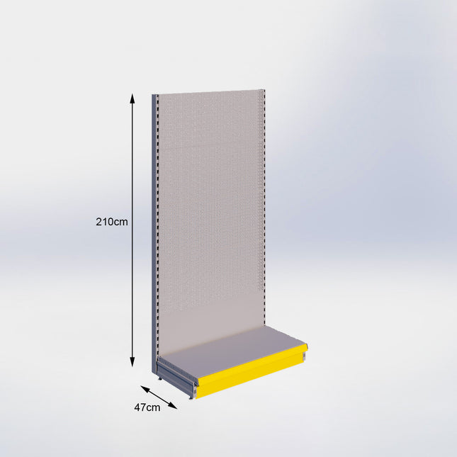 Wandstelling Perforatie Grijs h:210/47