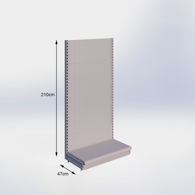 Wandstelling Perforatie Grijs h:210/47