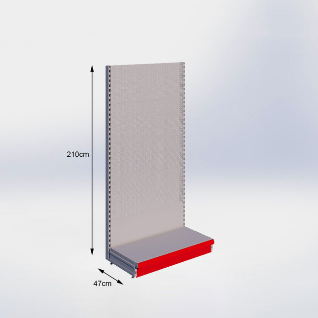 Wandstelling Perforatie Grijs h:210/47