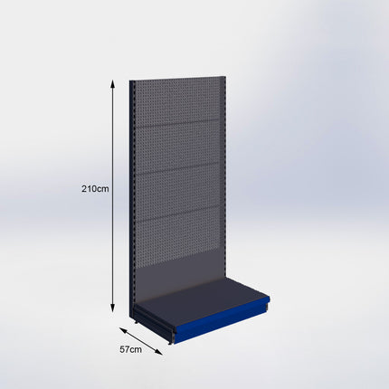 Wandstelling Perforatie Antraciet h:210/57