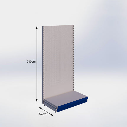 Wandstelling Perforatie Grijs h:210/57