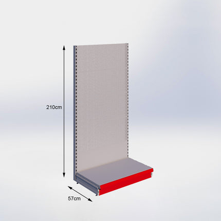 Wandstelling Perforatie Grijs h:210/57