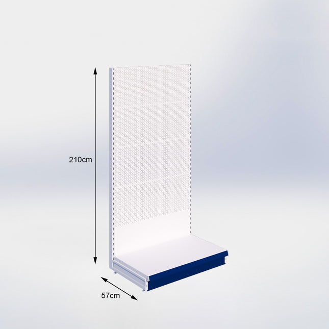 Wall rack Perforation White h:210/57