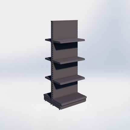 Middenstelling - H215 x B80 x D37 cm - 4 niveaus - Antraciet