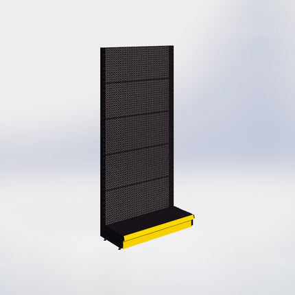 Wall rack Perforation Black h:215/47