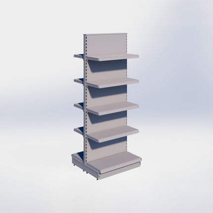 Middenstelling - H215 x B80 x D37 cm - 5 niveaus - Grijs