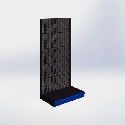 Wall rack Perforation Black h:210/57