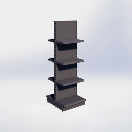 Middenstelling - H215 x B66,5 x D37 cm - 4 niveaus - Antraciet