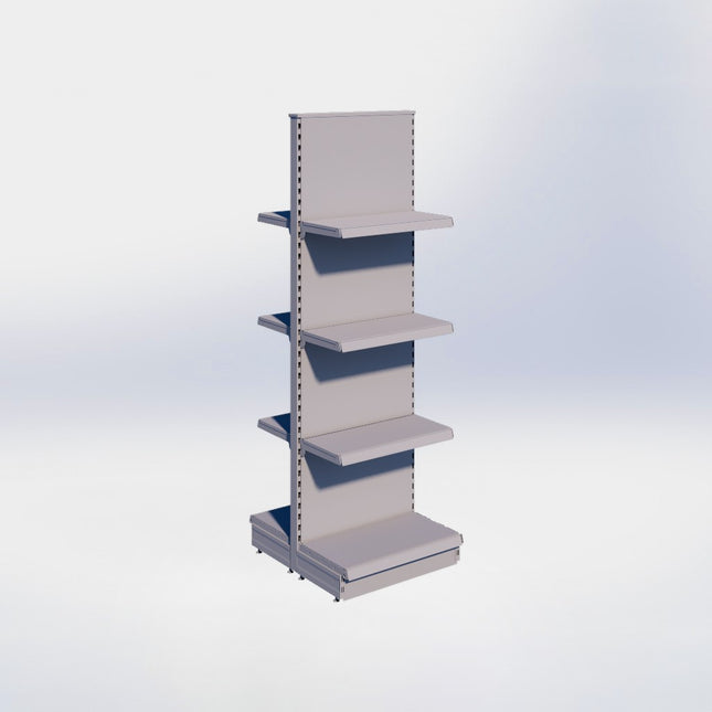 Middenstelling - H215 x B66,5 x D37 cm - 4 niveaus - Grijs