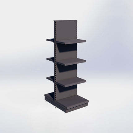 Middenstelling - H215 x B66,5 x D47 cm - 4 niveaus - Antraciet