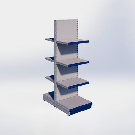 Middenstelling - H215 x B66,5 x D57 cm - 4 niveaus - Grijs