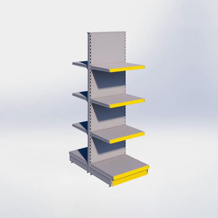 Middenstelling - H215 x B66,5 x D57 cm - 4 niveaus - Grijs