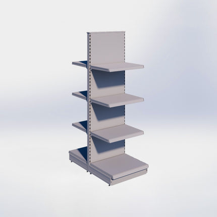 Middenstelling - H215 x B66,5 x D57 cm - 4 niveaus - Grijs