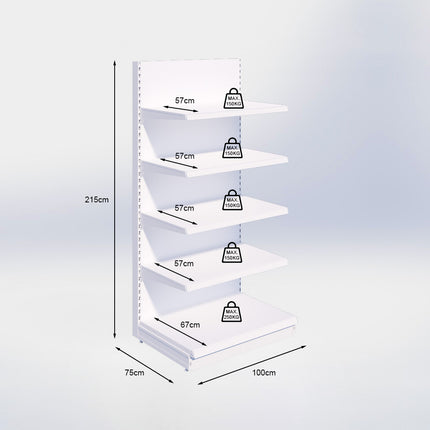 Wandstelling Zwart h:215/67