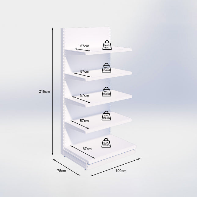 Wandstelling Zwart h:215/67