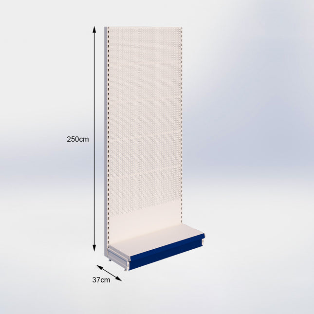 Wandstelling Perforatie Crème Wit h:250/37