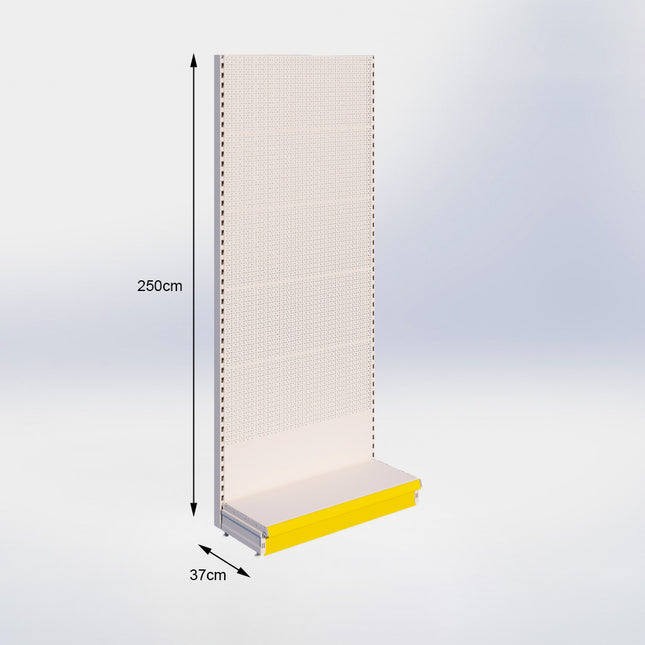 Wandstelling Perforatie Crème Wit h:250/37