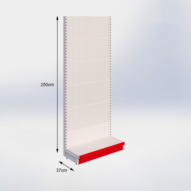 Wandstelling Perforatie Crème Wit h:250/37