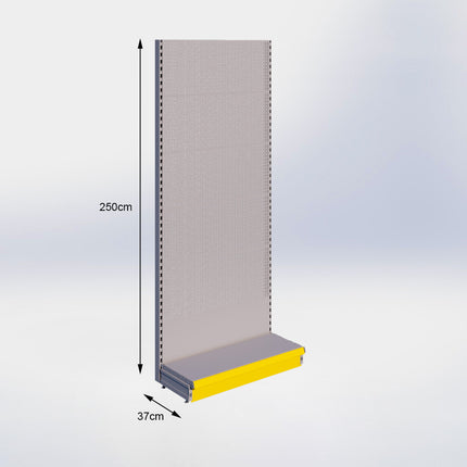 Wandstelling Perforatie Grijs h:250/37