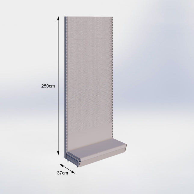 Wandstelling Perforatie Grijs h:250/37