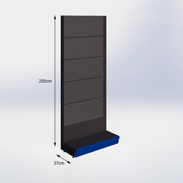 Wandstelling Perforatie Zwart h:250/37