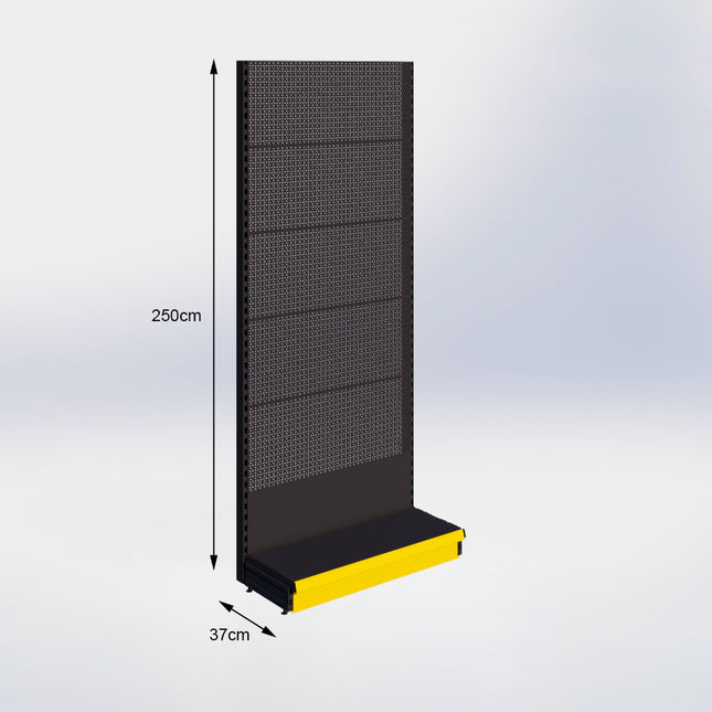 Wandstelling Perforatie Zwart h:250/37