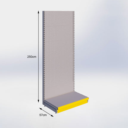 Wandstelling Perforatie Grijs h:250/57