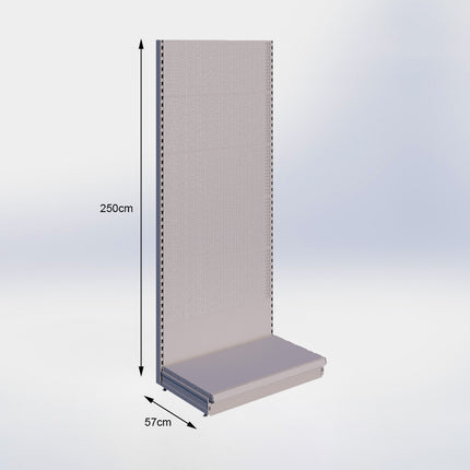 Wandstelling Perforatie Grijs h:250/57