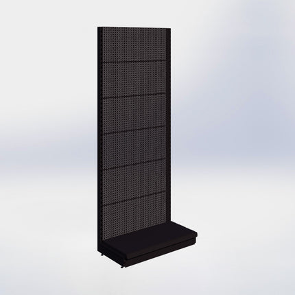 Wall rack Perforation Black h:215/47