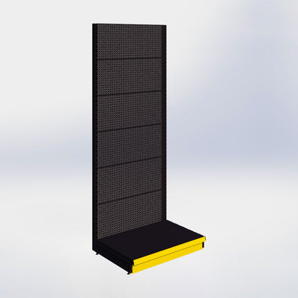 Wall rack Perforation Black h:215/57