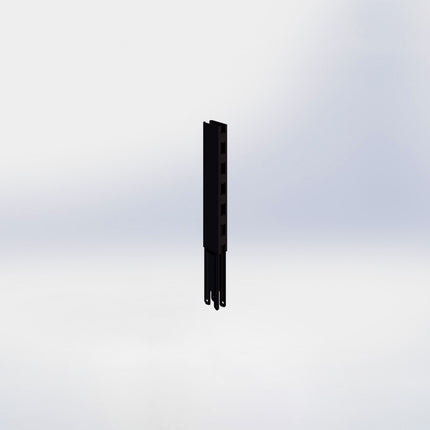 Verlengstuk - H30 x B3 x D6 cm - Zwart