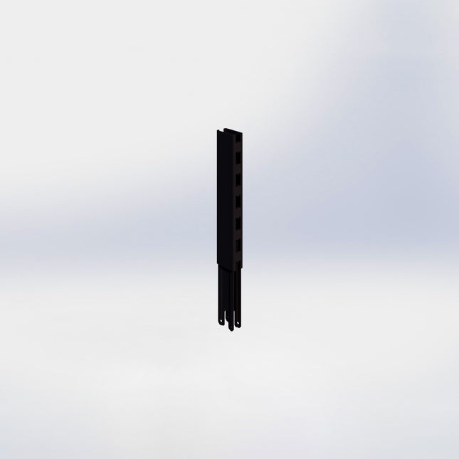 Verlengstuk - H30 x B3 x D6 cm - Zwart