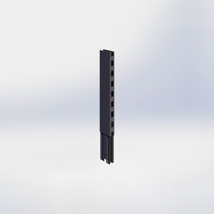 Verlengstuk - H40 x B3 x D8 cm - Antraciet