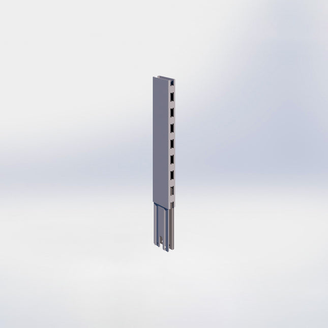 Verlengstuk - H40 x B3 x D8 cm - Grijs