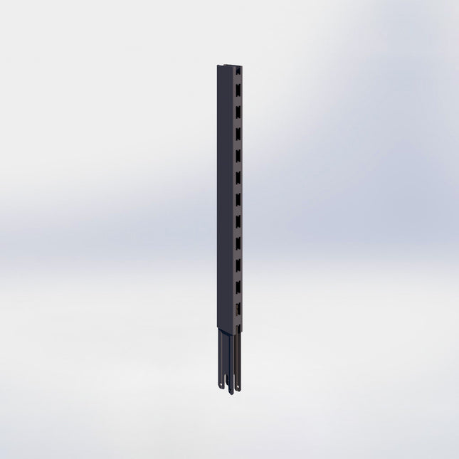 Verlengstuk - H60 x B3 x D6 cm - Antraciet