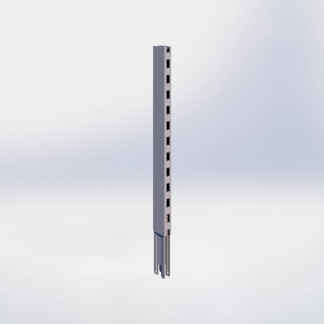 Verlengstuk - H60 x B3 x D6 cm - Grijs