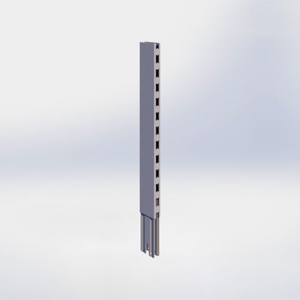 Verlengstuk - H60 x B3 x D8 cm - Grijs