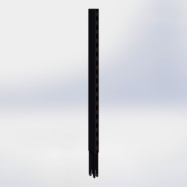 Verlengstuk - H80 x B3 x D6 cm - Zwart